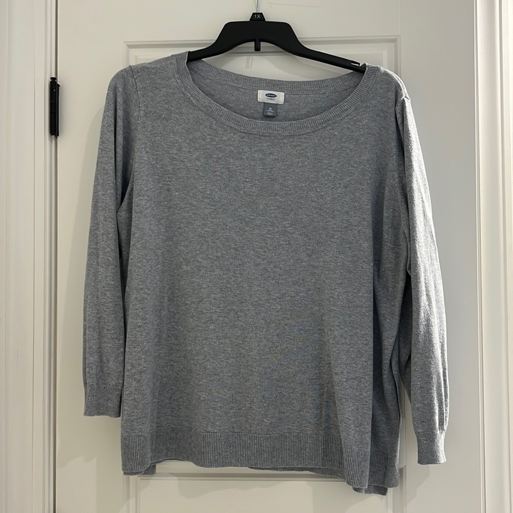Lightweight grey sweater.